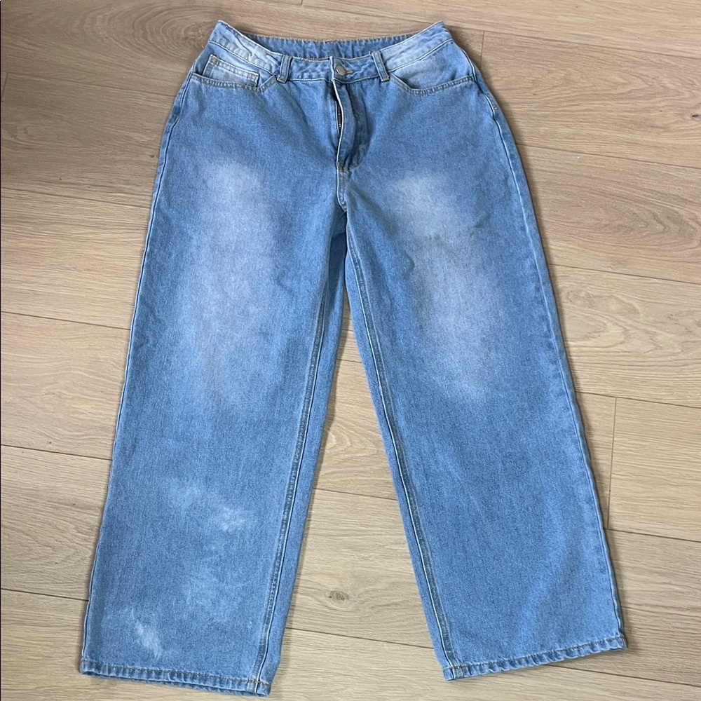 SHEIN Light Blue Straight Men's Jeans